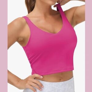 NWT Womens Pink Yoga Sports Bra Tank - Medium